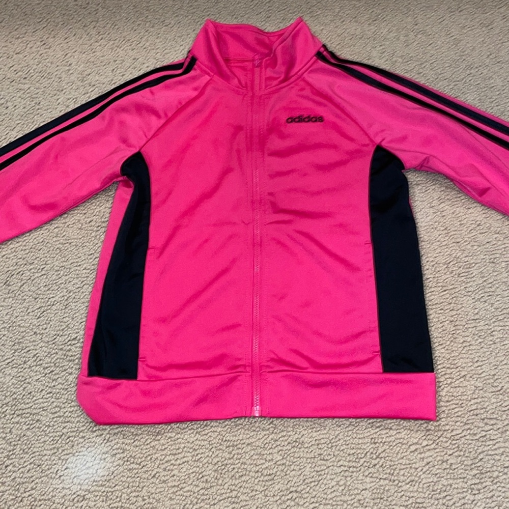 Pink Adidas Zip up Sweatshirt